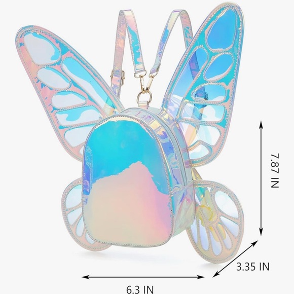 Iridescent Butterfly Wing Backpack - Picture 2 of 6